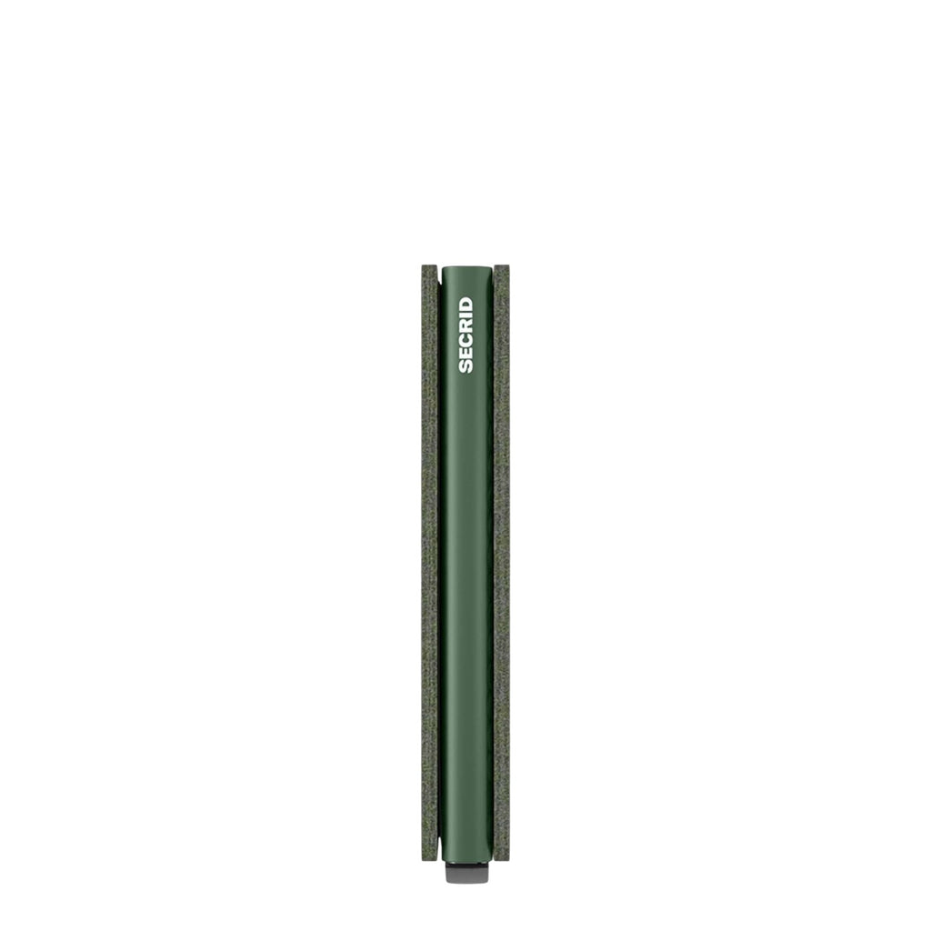 Lieblingstasche Secrid Slimwallet Hexagon in green with a slim profile and protective card case design.