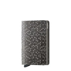 Lieblingstasche Secrid Slimwallet Hexagon in grey with a geometric honeycomb pattern and RFID protection