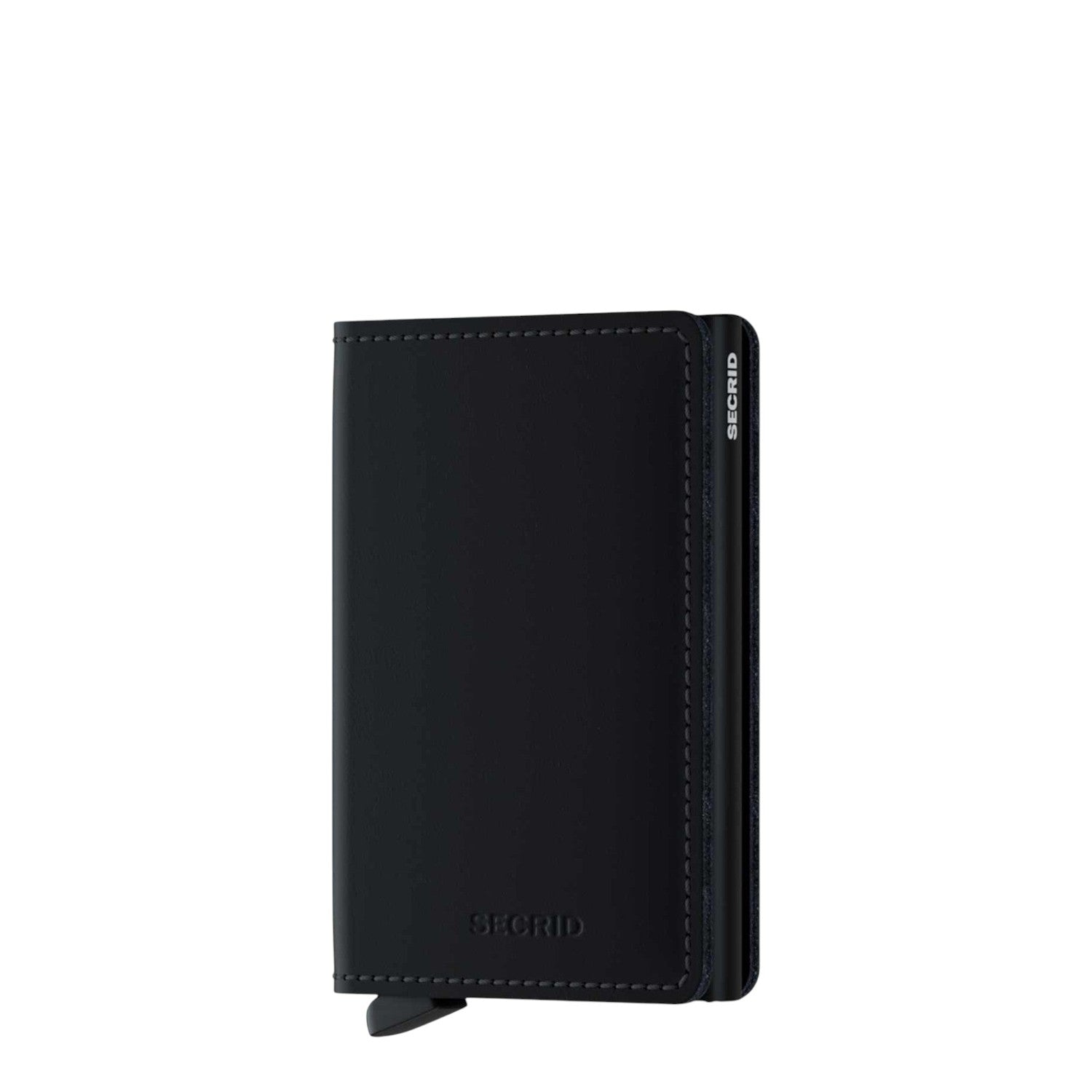 Lieblingstasche Secrid Slimwallet Matte in black leather with RFID protection and card mechanism