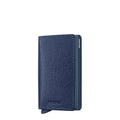 Lieblingstasche Secrid Slimwallet Crisple in navy blue leather with RFID protection and card mechanism