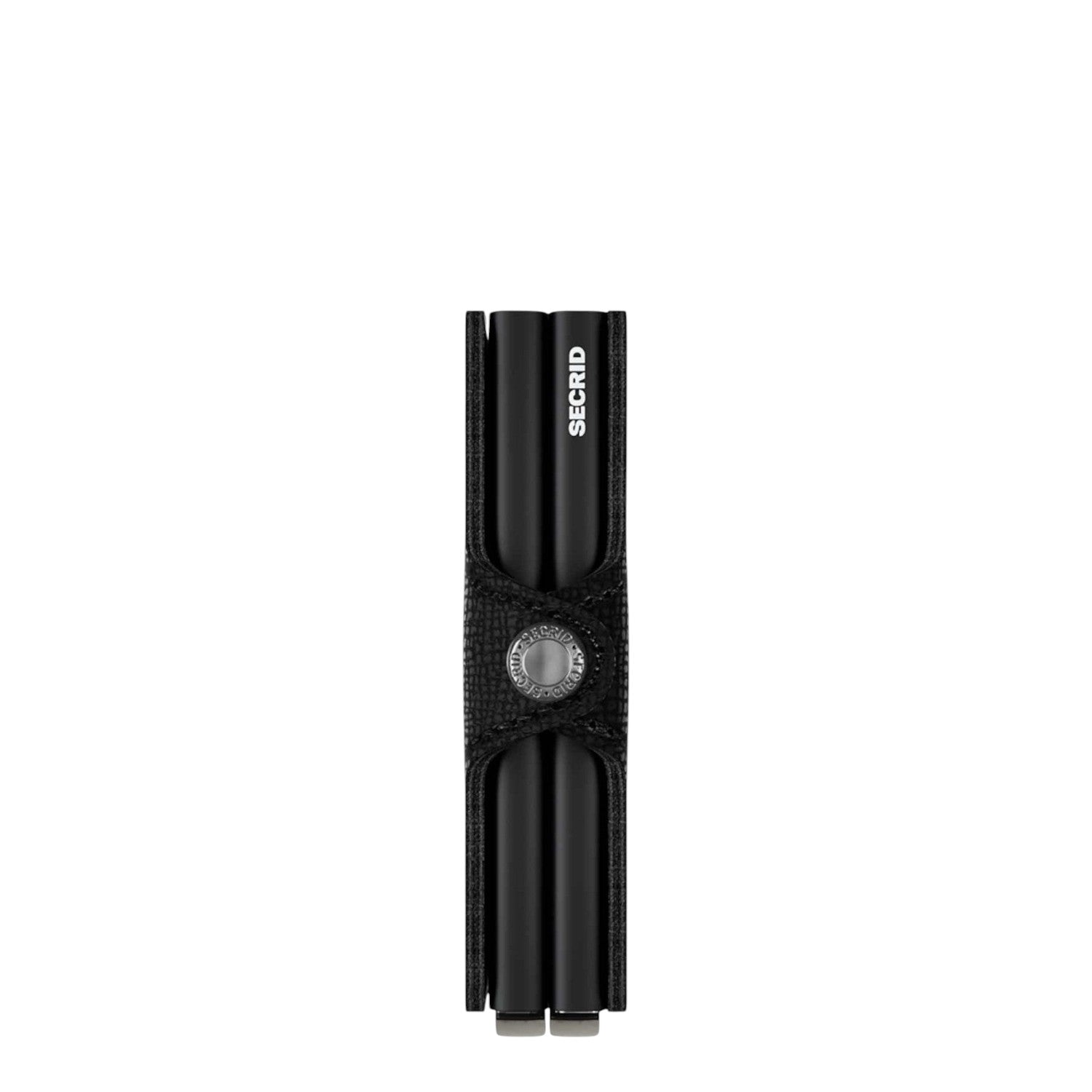Lieblingstasche Secrid Twinwallet Crisple in black with textured leather finish and dual card protector mechanism