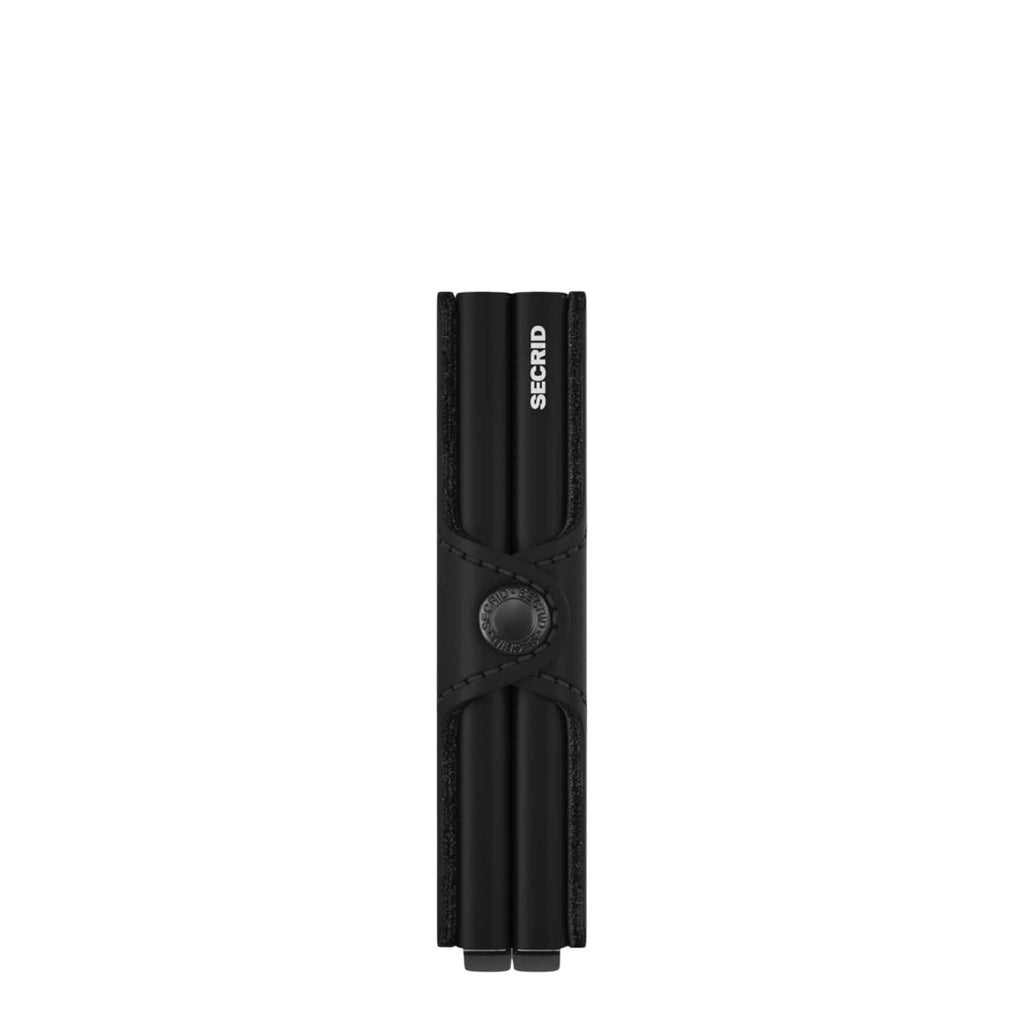 Lieblingstasche Secrid Twinwallet Matte in black with snap button closure and RFID protection
