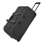 Lieblingstasche Skaii wheeled duffle bag in black with telescopic handle and durable fabric construction