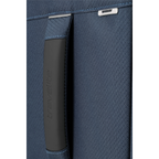Lieblingstasche Skaii trolley suitcase in blue featuring a durable textured fabric and a black rubberized handle