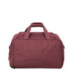 Lieblingstasche Skaii weekender rucksack in burgundy with durable fabric, top carry handles, and side zipper pocket.