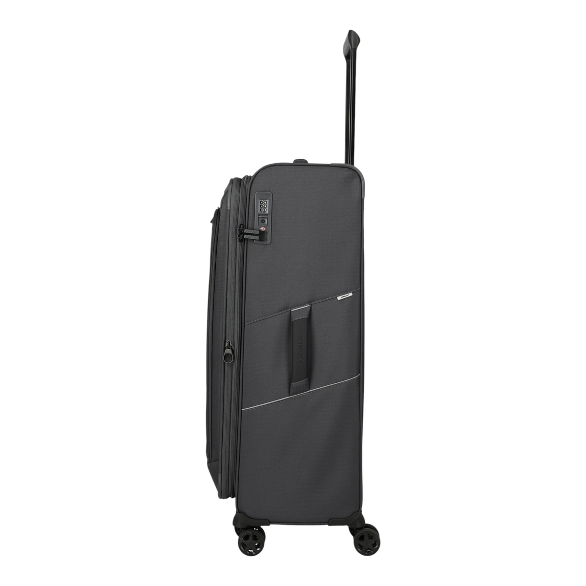 Lieblingstasche Skaii 4-wheel expandable trolley suitcase in dark grey with TSA lock and side handle