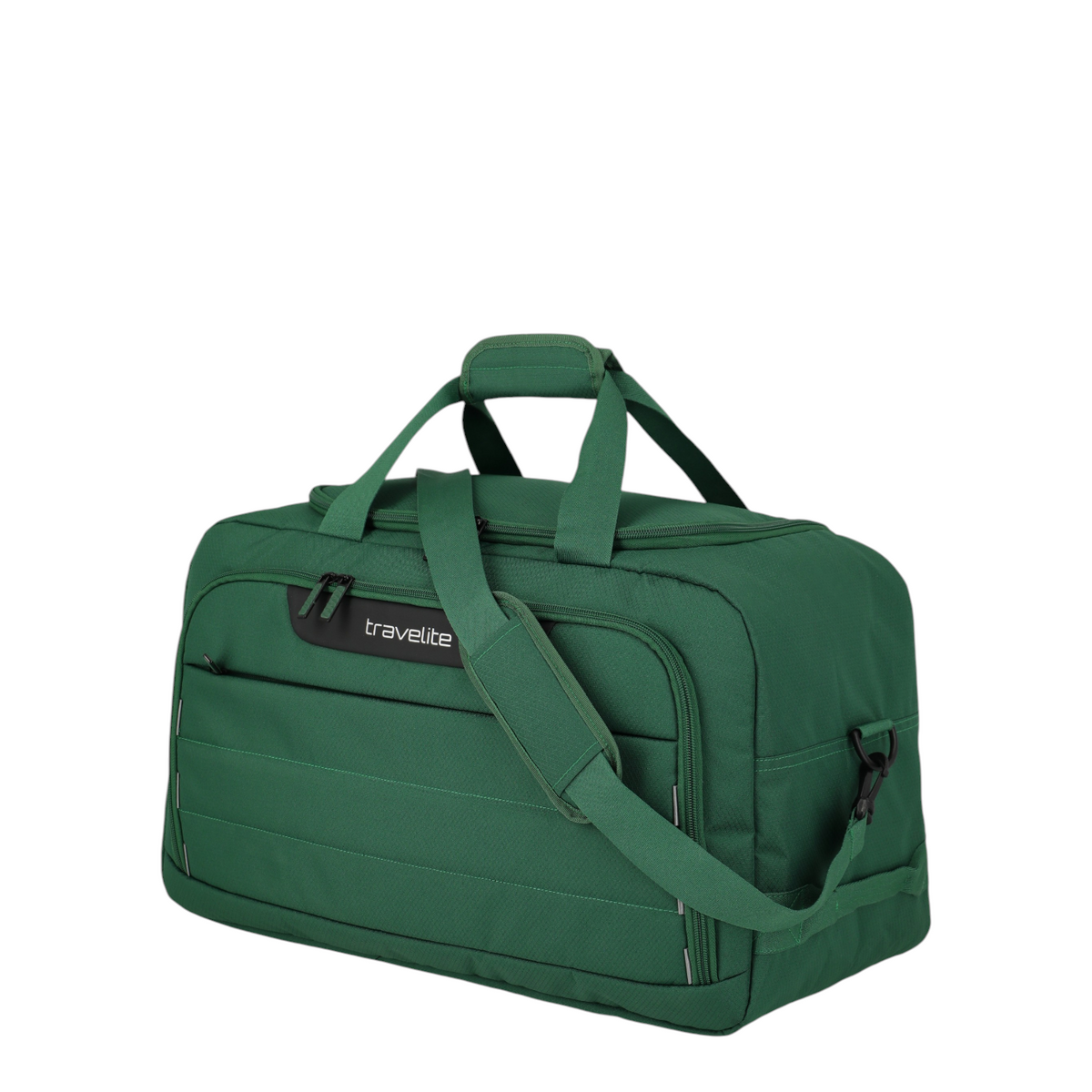 Lieblingstasche Skaii green weekender bag with durable fabric, top handles, and adjustable shoulder strap