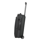 Lieblingstasche Skaii Trolley 2W Hybrid S in black with two wheels, telescopic handle, and integrated TSA lock.