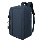 Lieblingstasche Skaii navy blue weekender rucksack with a structured design and travelite branding