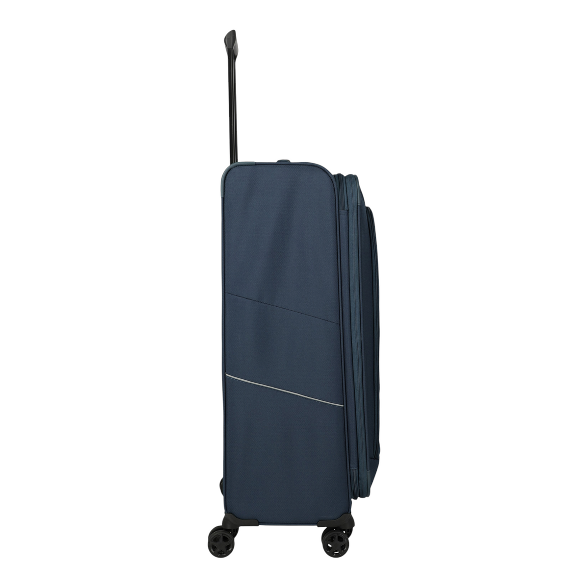 Lieblingstasche Skaii 4-wheel expandable large trolley suitcase in navy blue with side view