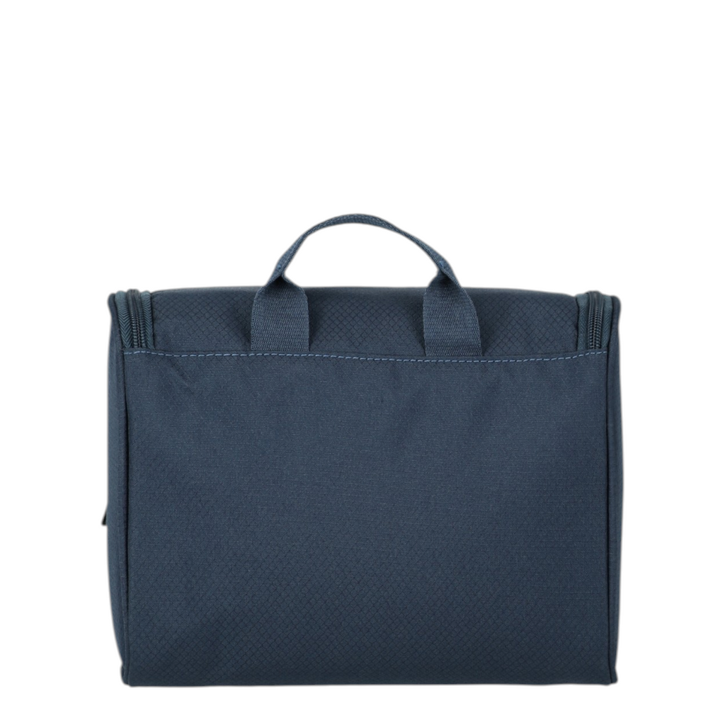 Lieblingstasche Skaii navy blue toiletry bag with a top carry handle and durable fabric construction