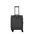 Lieblingstasche Skaii Trolley 4W S in black, a lightweight soft-shell carry-on suitcase with four spinner wheels.