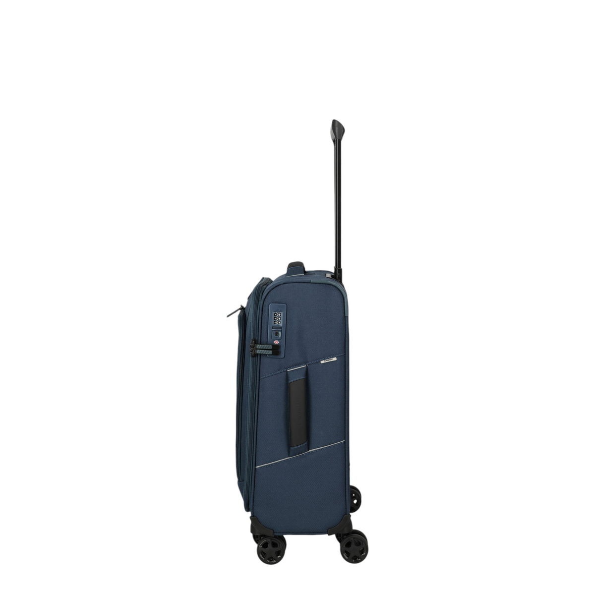 Lieblingstasche Skaii Trolley 4W S in dark blue, a compact soft-shell carry-on suitcase with four wheels and TSA lock.