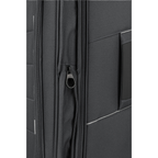 Lieblingstasche Skaii trolley suitcase in black with expandable zipper detail and durable fabric texture.