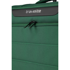 Lieblingstasche Skaii Trolley in dark green with travelite branding and durable zipper detail