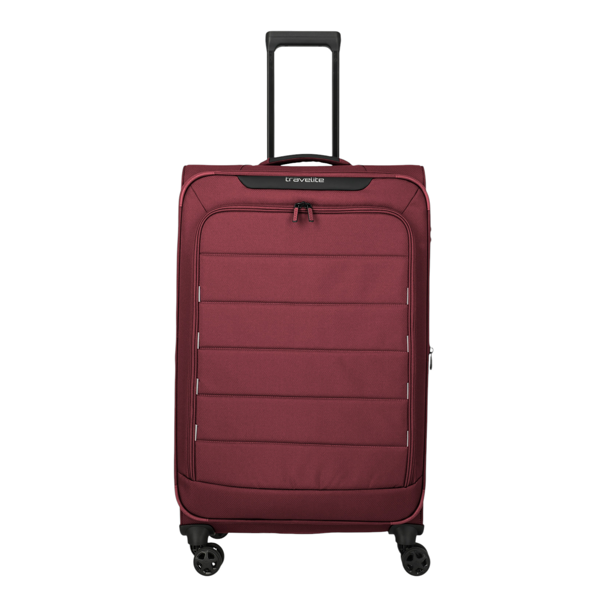 Lieblingstasche Skaii Trolley 4W L expandable suitcase in dark red with four wheels and telescopic handle