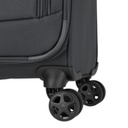 Lieblingstasche Skaii trolley suitcase featuring durable black fabric and smooth-rolling 360-degree spinner wheels