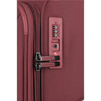 Lieblingstasche Skaii Trolley 4W S in burgundy with integrated TSA combination lock and durable fabric exterior