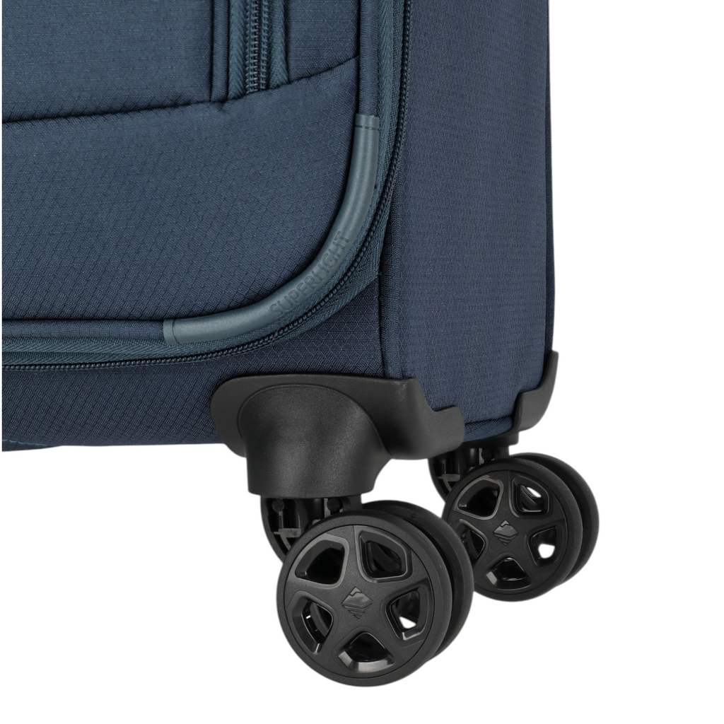 Lieblingstasche Skaii trolley suitcase in dark blue with durable 360-degree spinner wheels