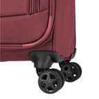 Lieblingstasche Skaii trolley suitcase in burgundy with durable 360-degree spinner wheels and zipper detail