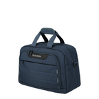 Lieblingstasche Skaii Weekender travel bag in dark blue with a front zipper pocket and sturdy top carry handles.
