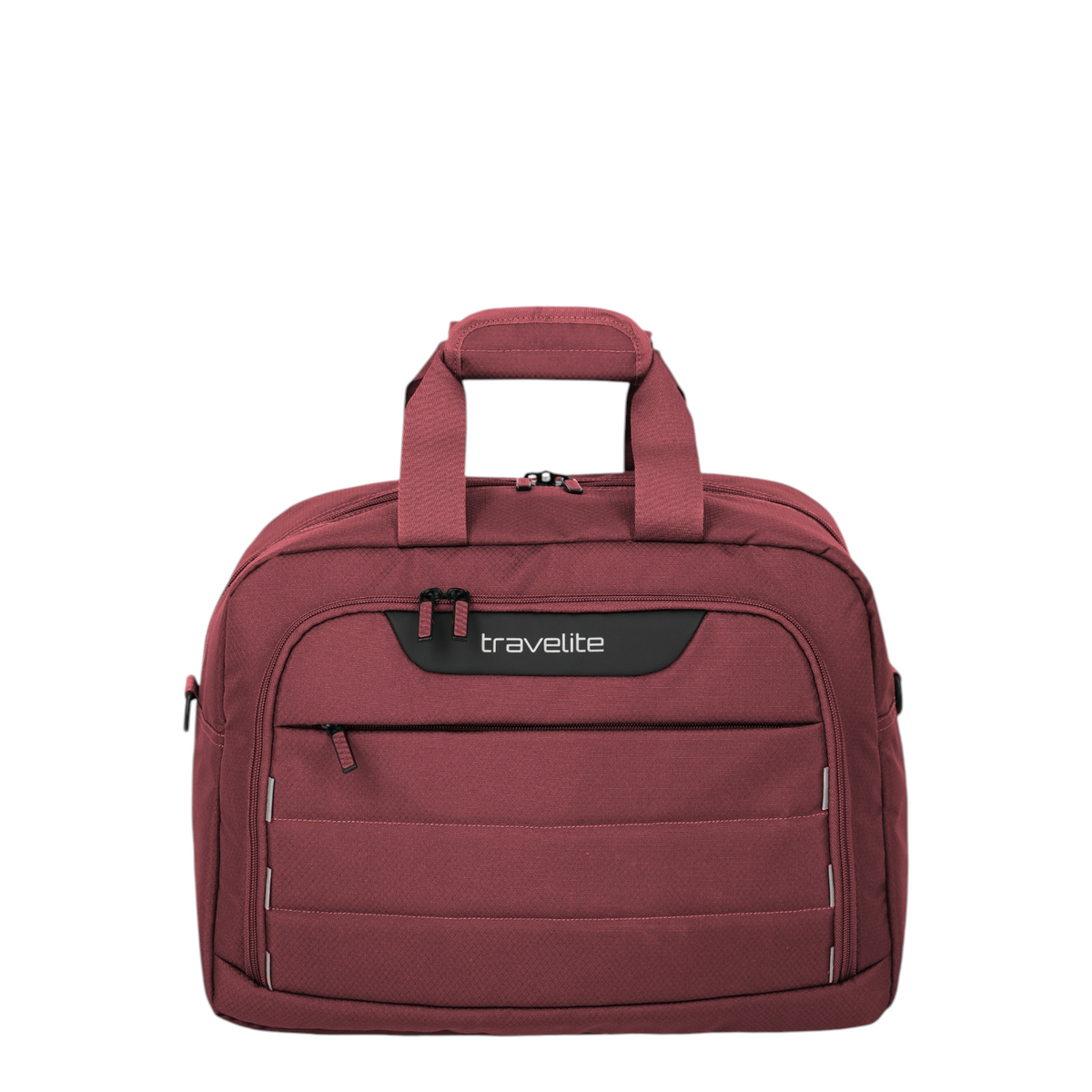 Lieblingstasche Skaii Weekender travel bag in burgundy with front zip pocket and top carry handles