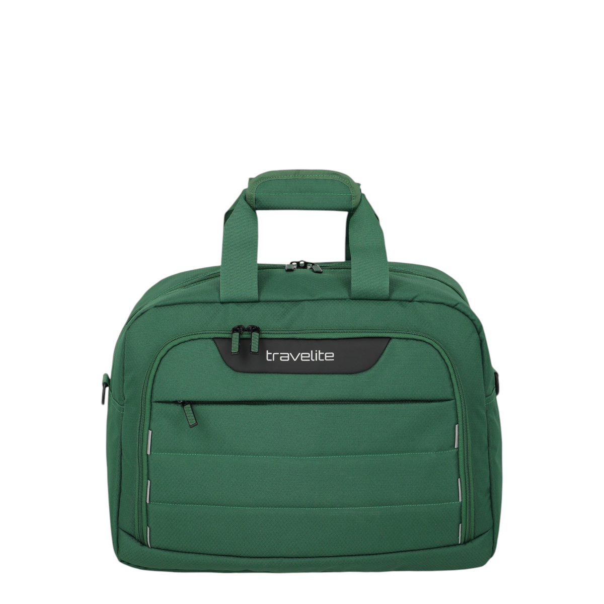 Lieblingstasche Skaii Weekender travel bag in green with front zip pocket and top carry handles