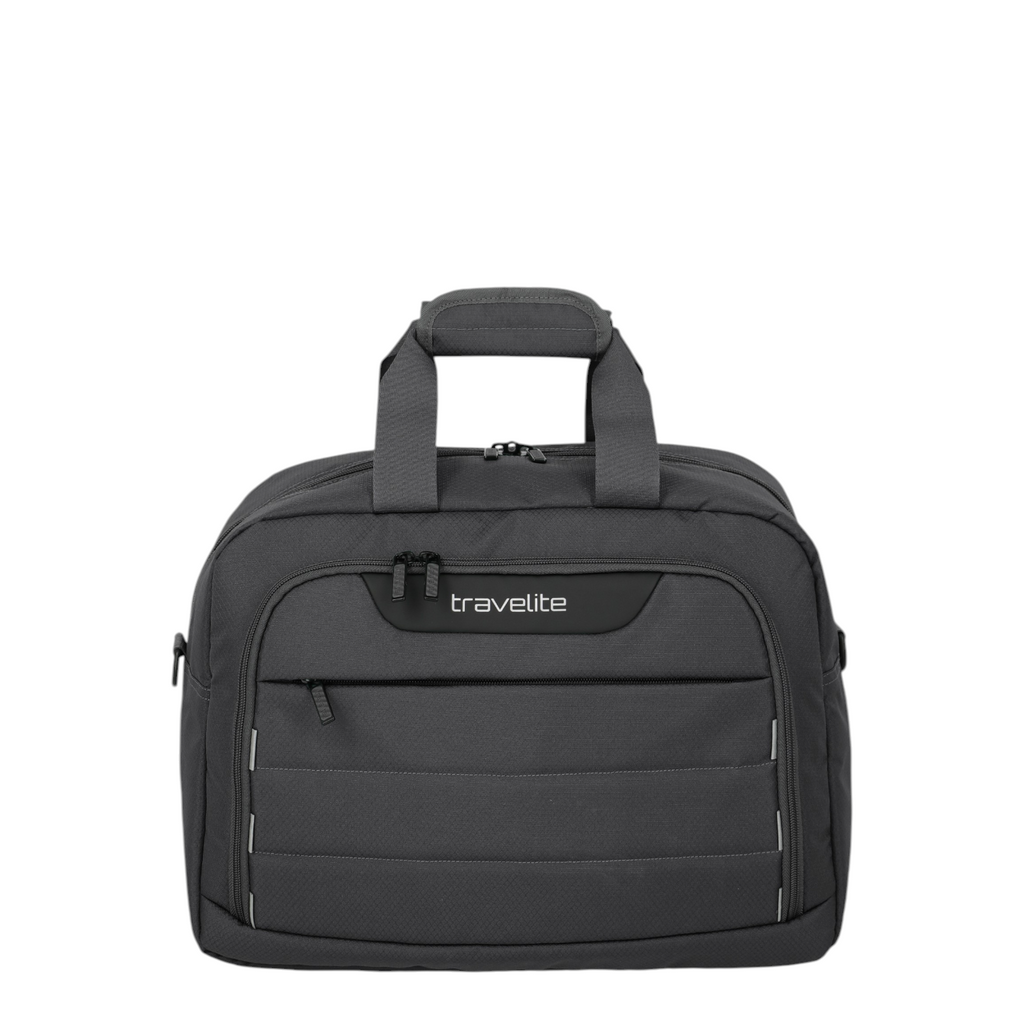 Lieblingstasche Skaii Weekender travel bag in dark grey with front zip pocket and padded top carry handles