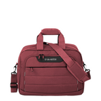 Lieblingstasche Skaii Weekender travel bag in dark red with top handles, shoulder strap, and front zip pocket.