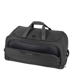 Lieblingstasche Skaii Wheeled Duffle M in black with a front zip pocket and durable fabric construction