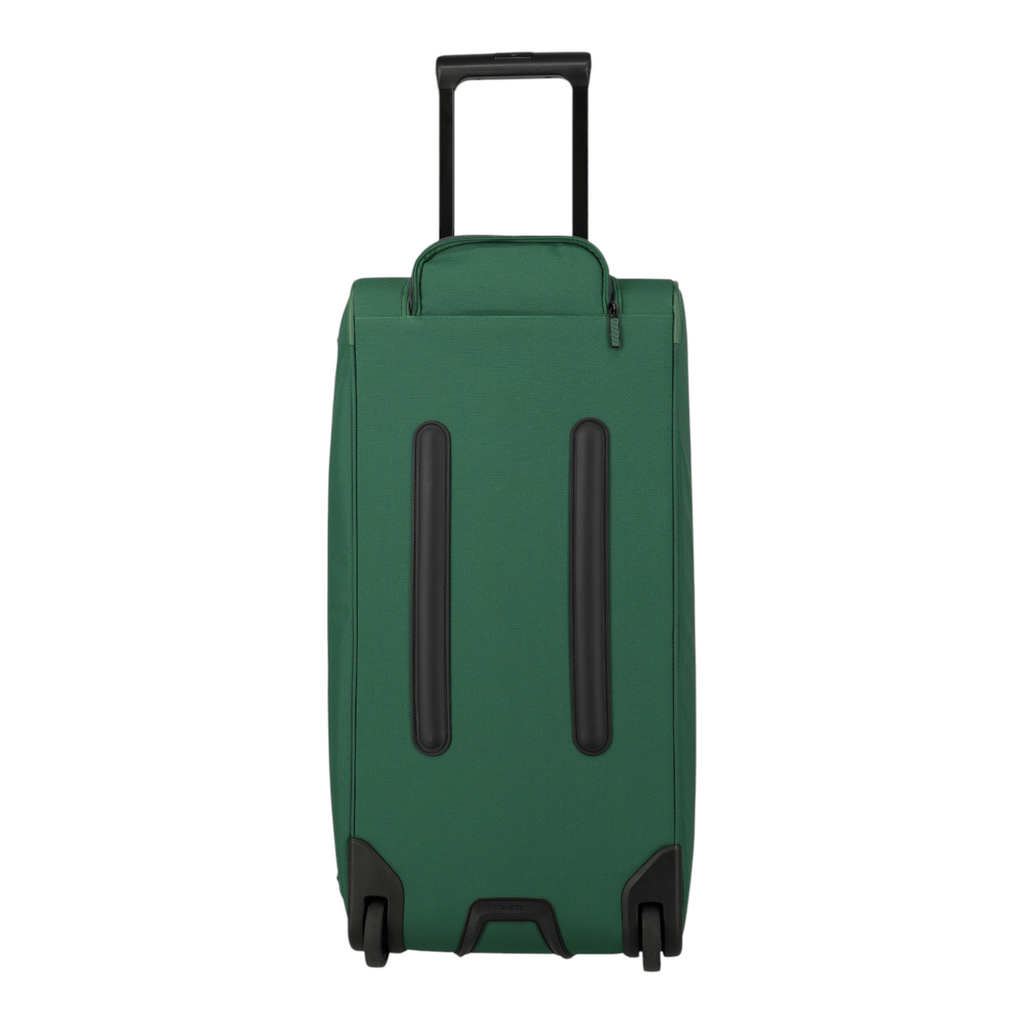 Lieblingstasche Skaii Wheeled Duffle M in dark green with a retractable handle and durable wheels