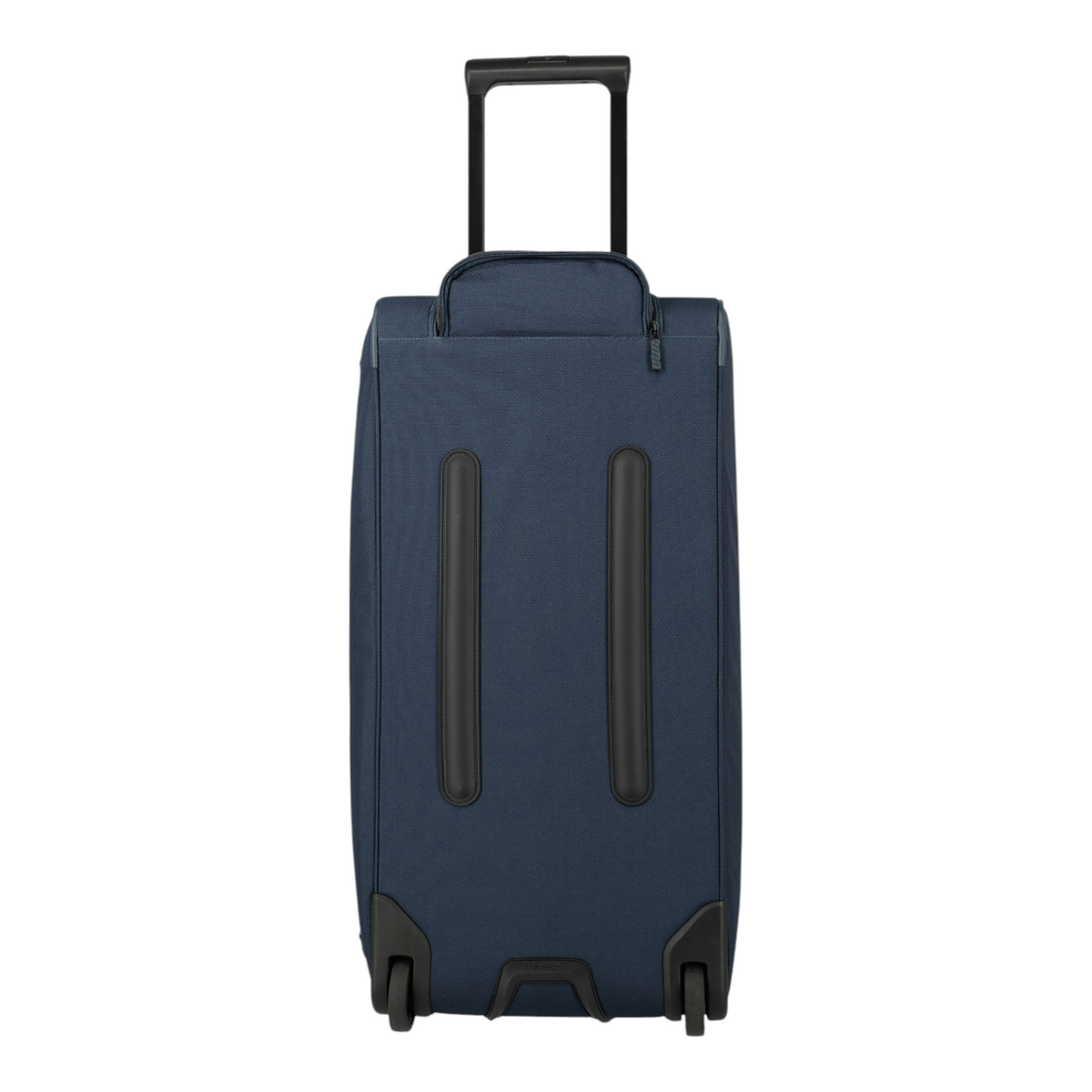 Lieblingstasche Skaii Wheeled Duffle M in navy blue with a retractable handle and durable base wheels