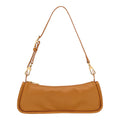 Lieblingstasche Looong Schultertasche S in tan leather with gold hardware and adjustable shoulder strap