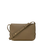 Lieblingstasche Le Smart Flow Umhängetasche S in taupe grained leather with an adjustable shoulder strap