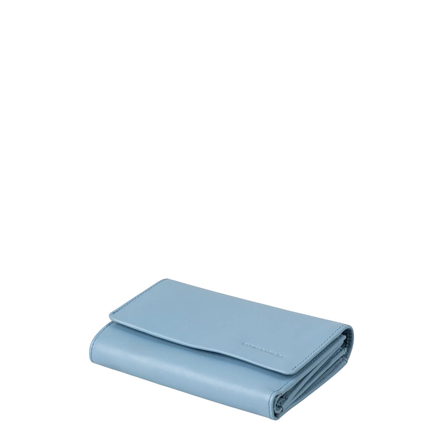 Lieblingstasche Thyme light blue leather wallet with a flap closure and minimalist design