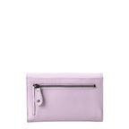 Lieblingstasche Thyme wallet in soft lilac leather with a back zipper pocket and metal hardware