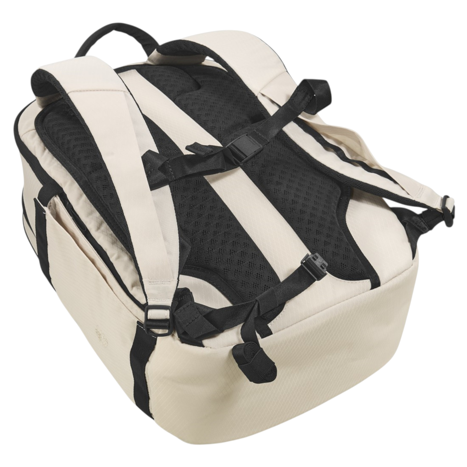 Lieblingstasche Tidy22 business backpack in beige with padded shoulder straps, chest strap, and breathable back panel