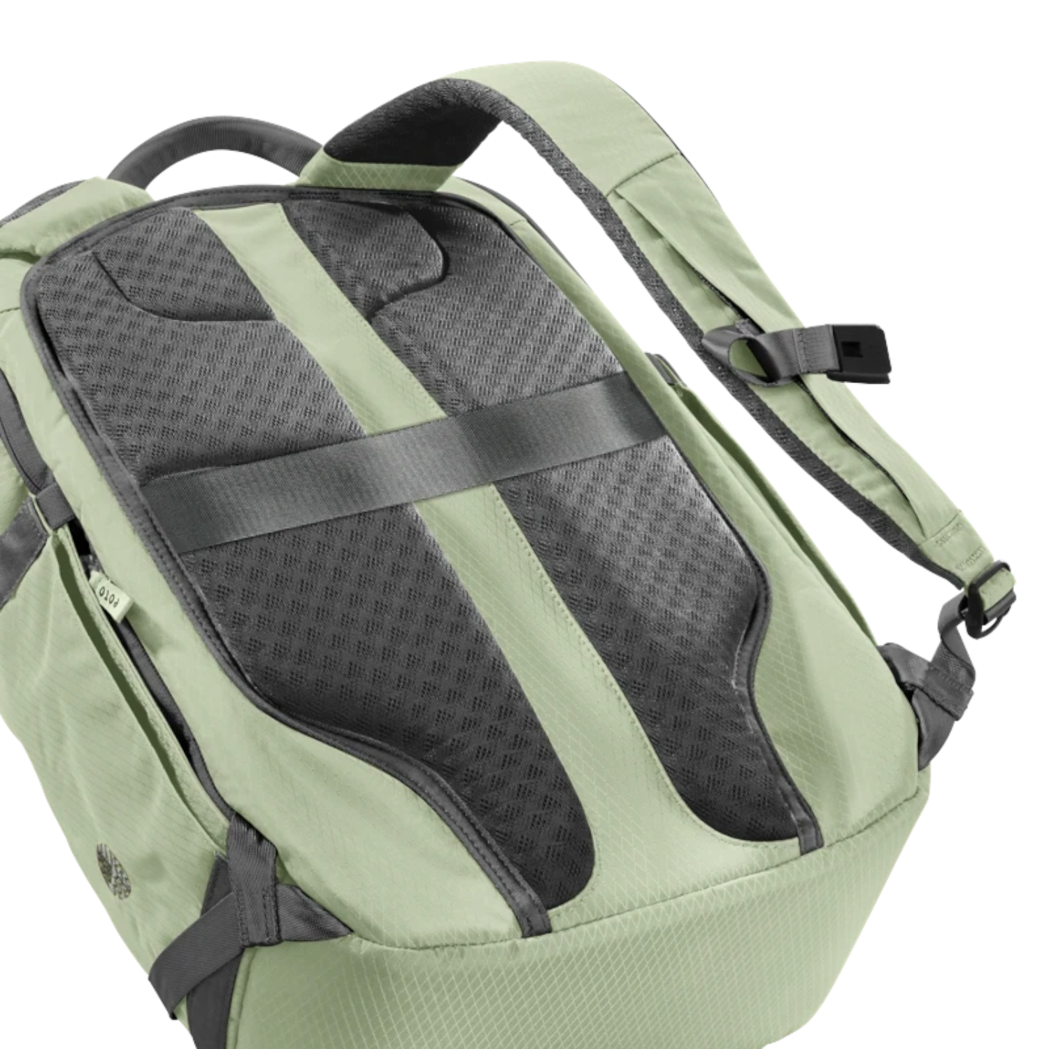 Lieblingstasche Tidy22 business backpack in sage green with breathable mesh back padding and adjustable straps