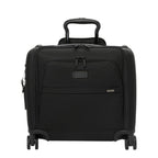 Lieblingstasche Tumi Alpha black compact carry-on suitcase with telescopic handle and front zip pocket