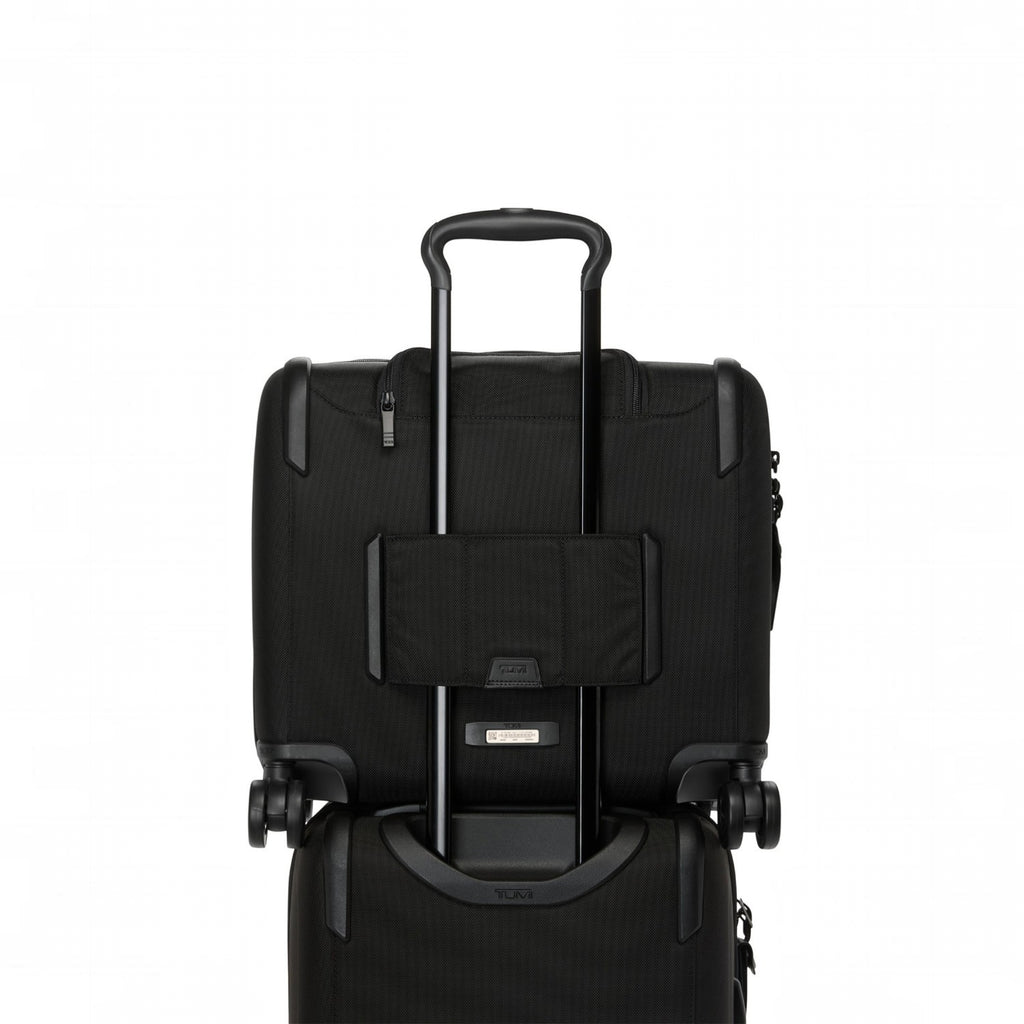 Lieblingstasche Tumi Alpha compact carry-on suitcase in black ballistic nylon with telescopic handle and wheels