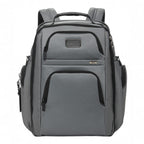 Lieblingstasche Tumi Alpha Brief Pack in grey ballistic nylon with multiple zippered compartments and top handle.