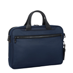 Lieblingstasche Tumi Alpha medium 15-inch expandable briefcase in navy blue ballistic nylon with black leather handles