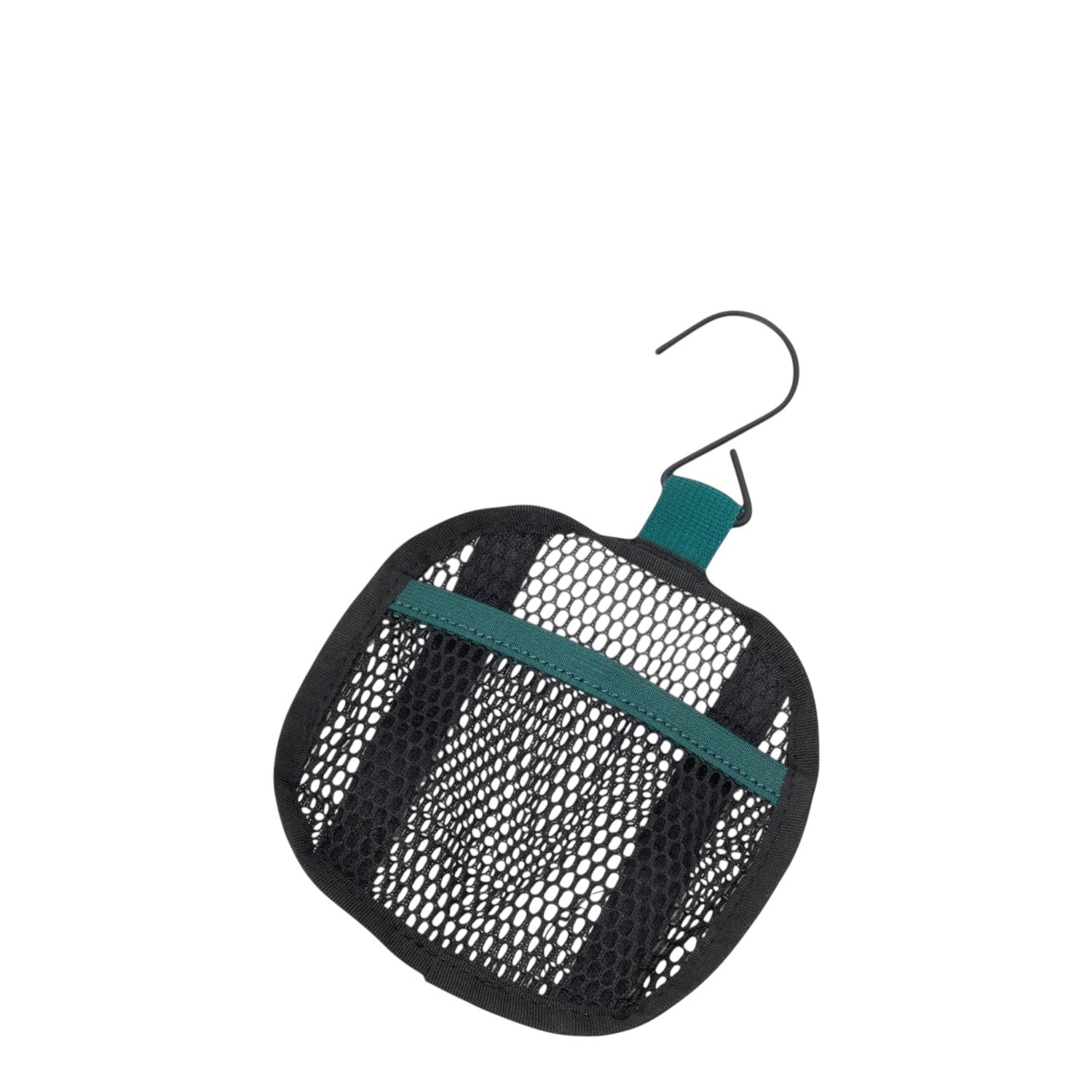 Lieblingstasche Wash Pack hanging mesh toiletry organizer with green trim and sturdy metal hook