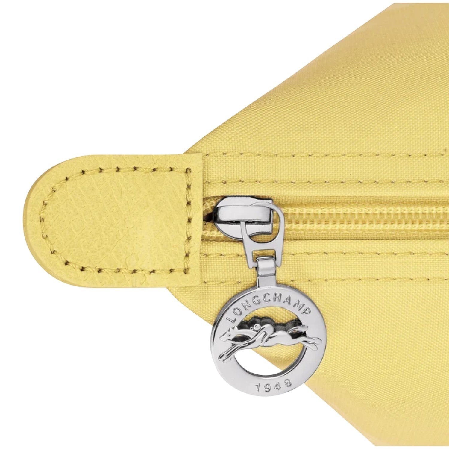 Lieblingstasche yellow nylon shoulder bag with leather trim and signature horse logo zipper pull