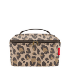 Lieblingstasche leopard print beauty case with a top handle, zip closure, and spacious padded interior.