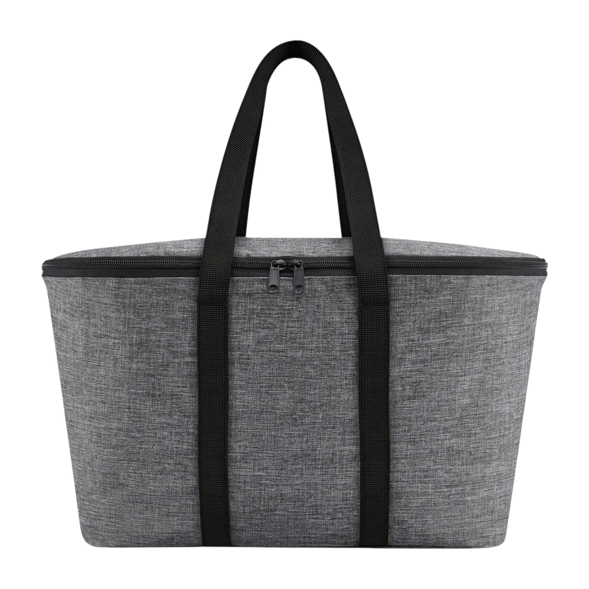 Lieblingstasche reisenthel grey insulated cooler bag with black handles and zipper closure for picnics and travel