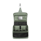 Lieblingstasche Toiletbag XL hanging toiletry bag in olive green polyester with multiple mesh pockets and mirror