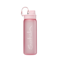 Lieblingstasche Satch pink sports water bottle with leak-proof lid and carrying loop, BPA-free and dishwasher safe.