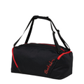 Lieblingstasche satch black and red sports bag with adjustable straps and separate shoe compartment