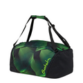 Lieblingstasche satch sports bag in black and green with geometric pattern, featuring multiple carrying options.